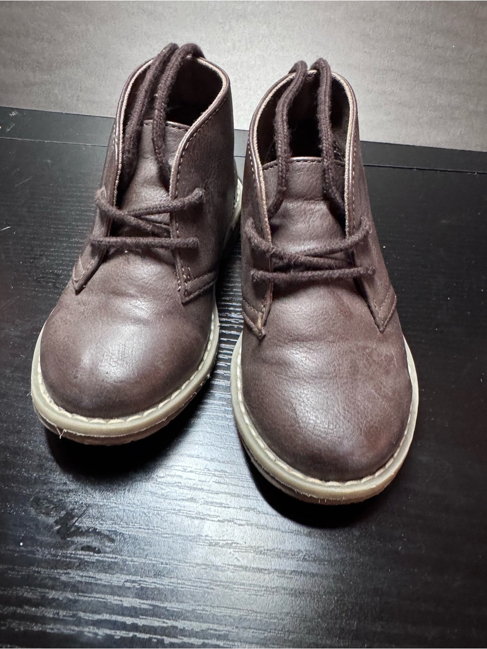 The Children's Place Dark Brown Lace-Up Kids Ankle Boots